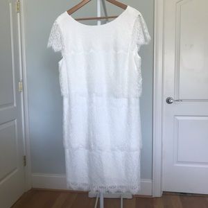 White lace dress